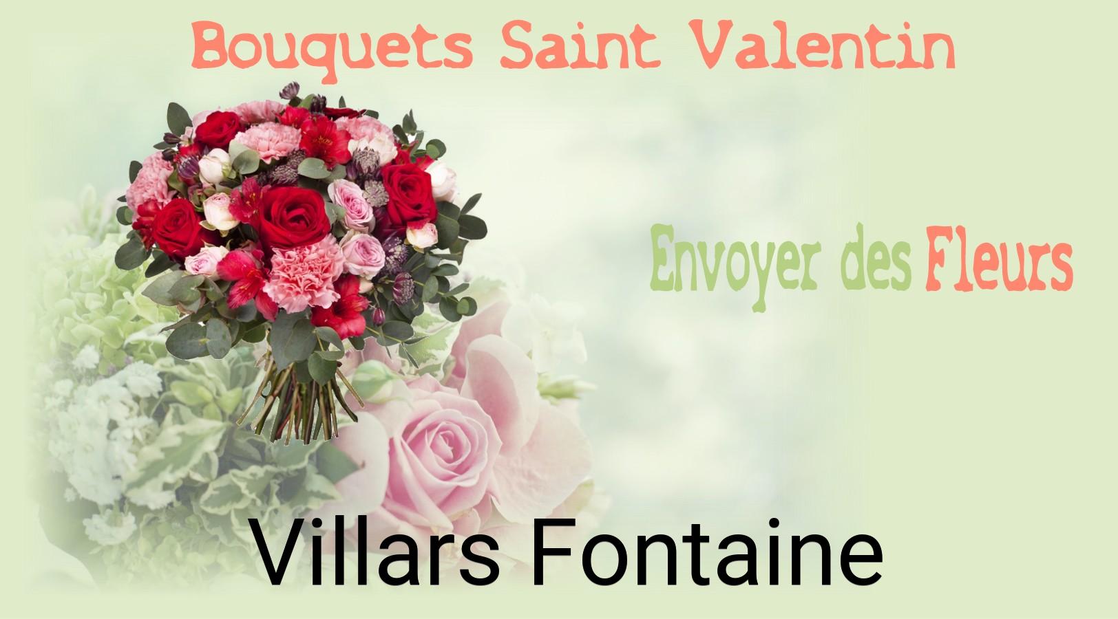 Roses de Saint-Valentin livrées à Villars-Fontaine